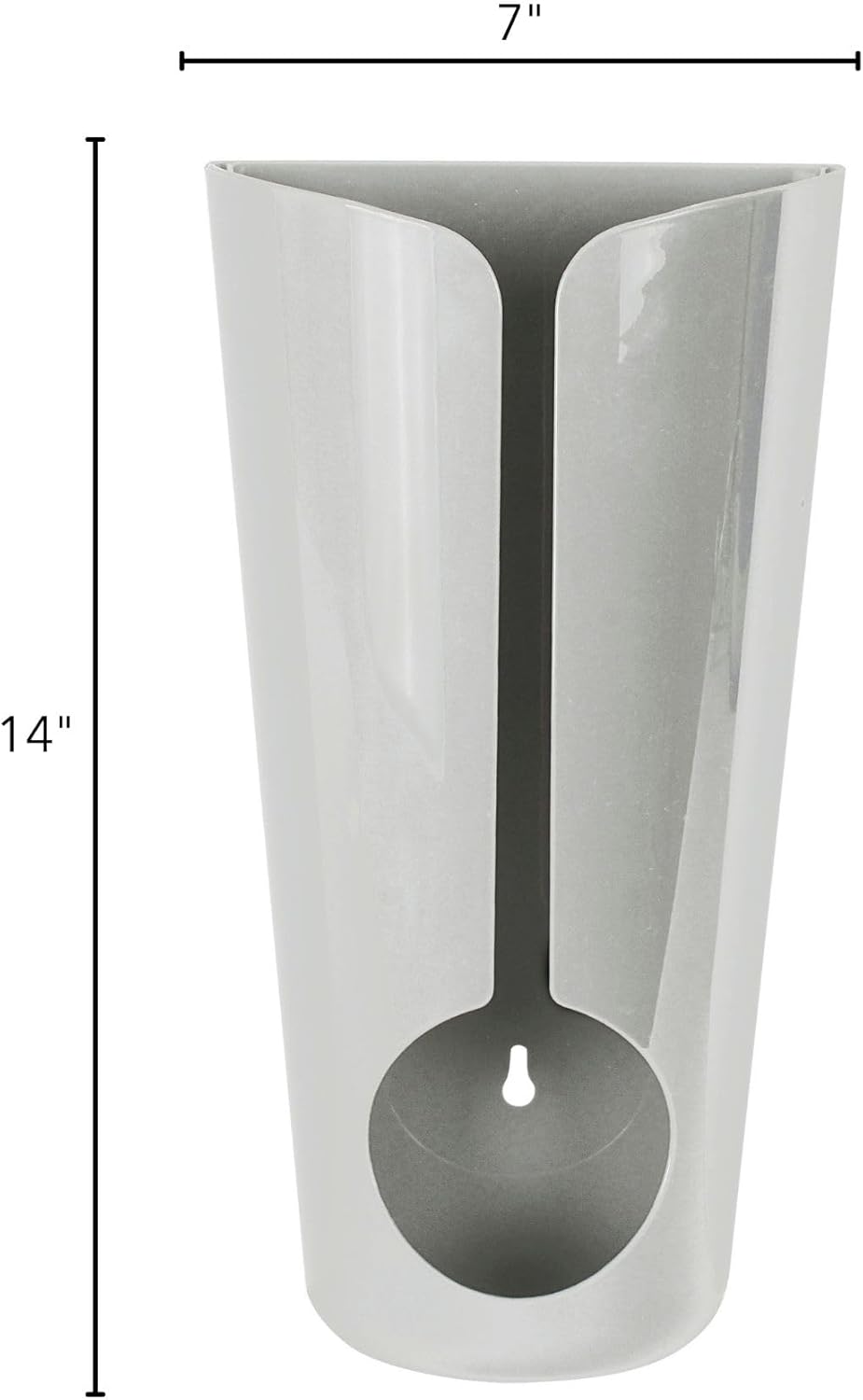 Grocery Bag Holder for Plastic Bags Light Gray
