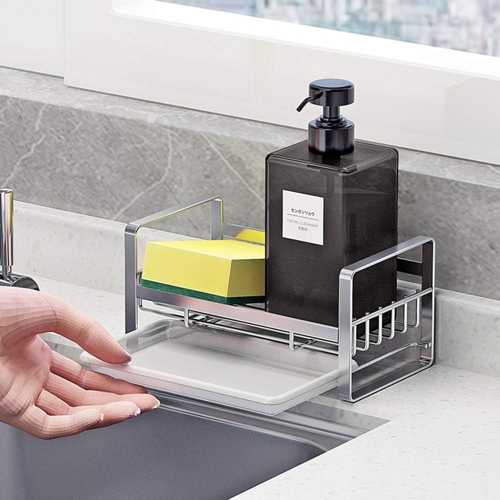 Kitchen Sponge Holder - Kitchen Sink Organizer - Sink Caddy - Sink Tray - Soap Holder