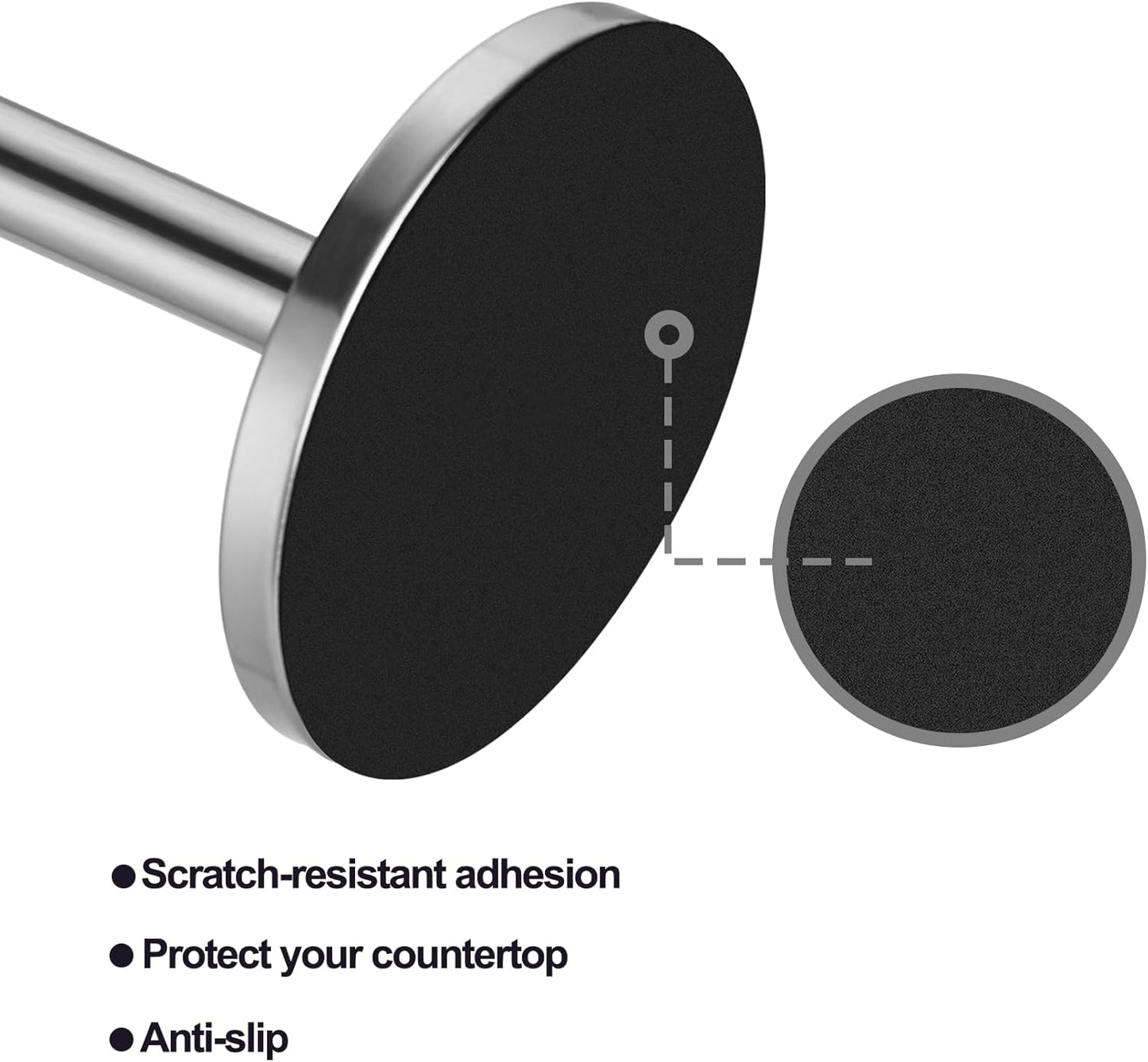 Paper Towel Holder Countertop, Freestanding Kitchen Paper Holder Stand, One-Handed Tear