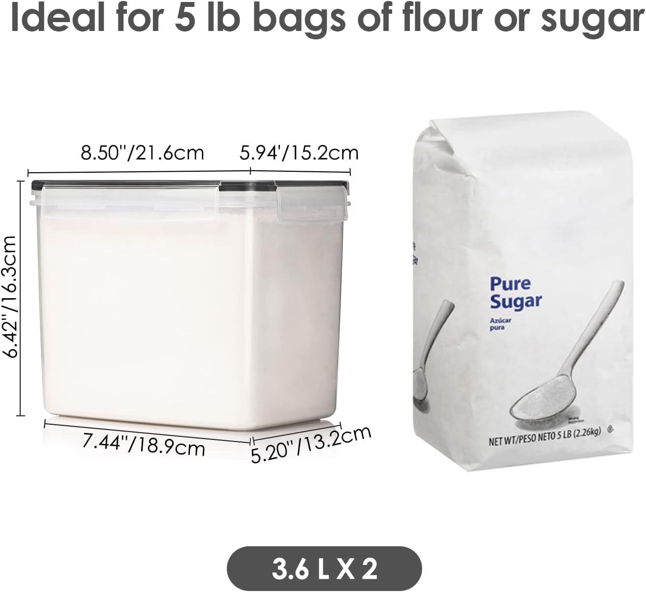 Airtight Food Storage Containers 6 Pieces