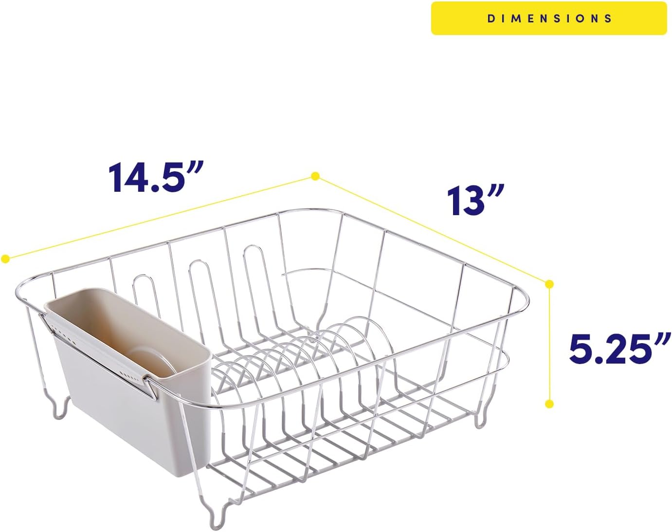 Dish Drying Rack & Cutlery Holder 2 Piece Set