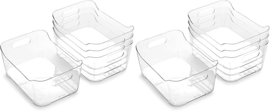 BINO | Plastic Organizer Bins, Small - 8 Pack | The SOHO Col