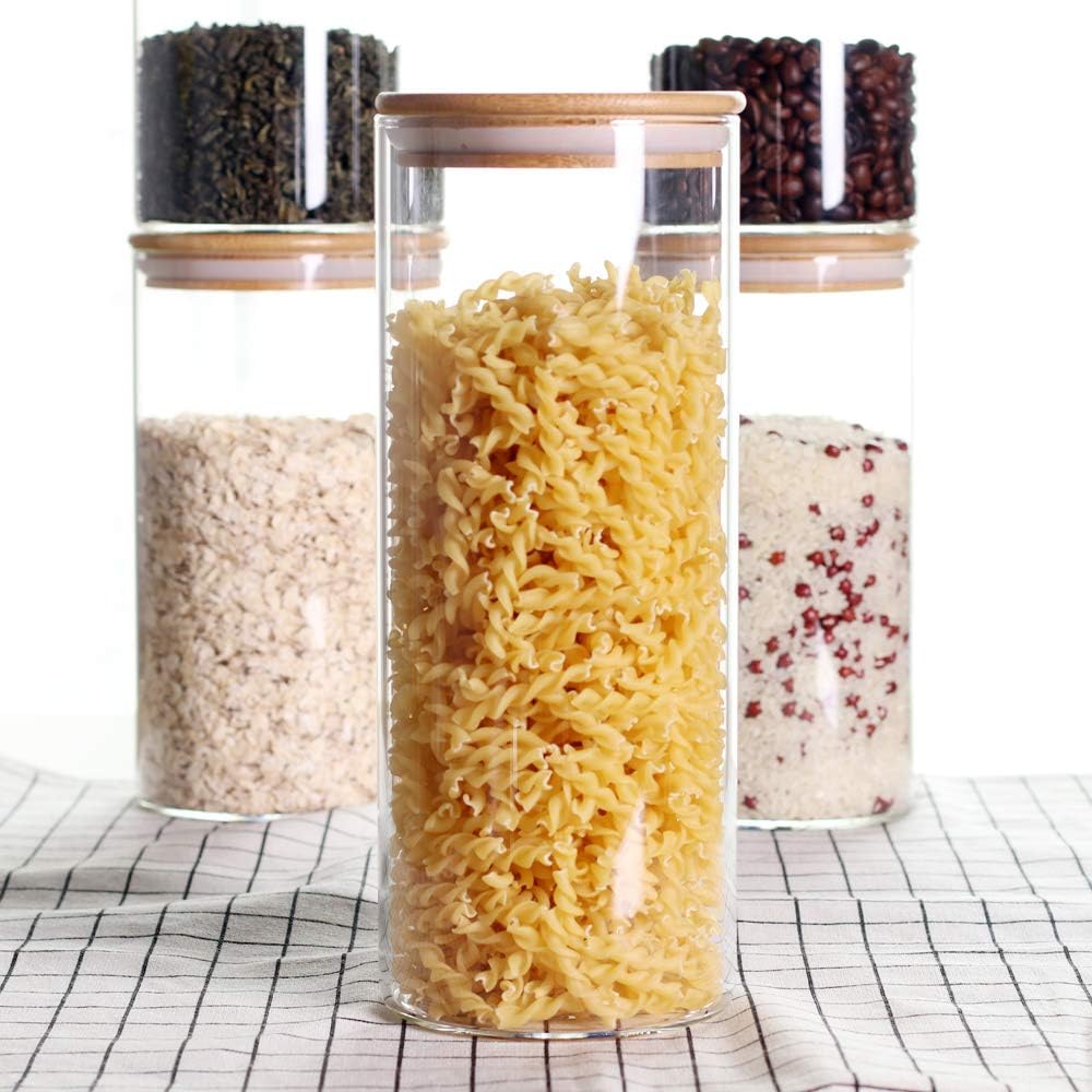 LEAVES AND TREES Y Stackable Kitchen Canisters Set