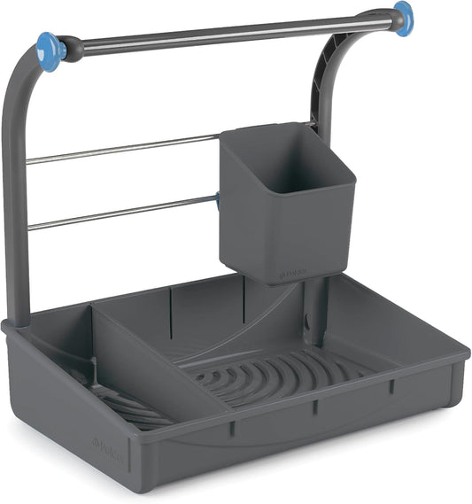 Under Sink Storage Caddy, Kitchen and Bathroom Organization and Storage with Tray
