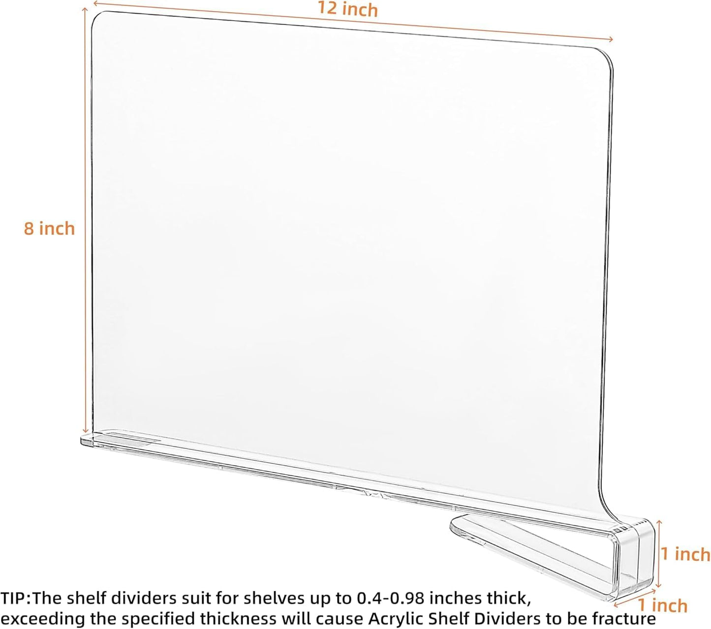Acrylic Shelf Dividers for Closets,Wood Shelf Dividers