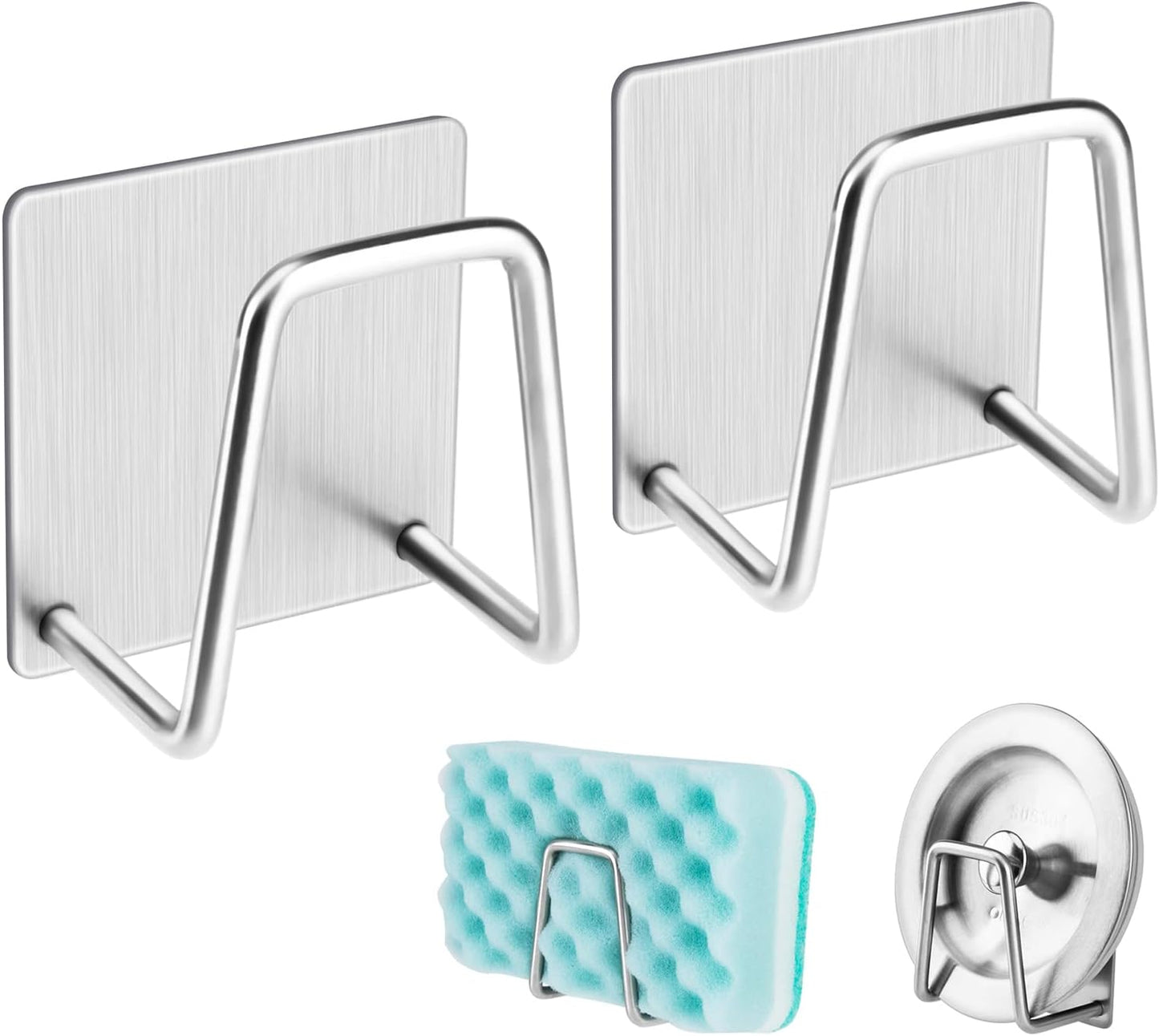 Adhesive Sponge Holder Sink Caddy for Kitchen Accessories
