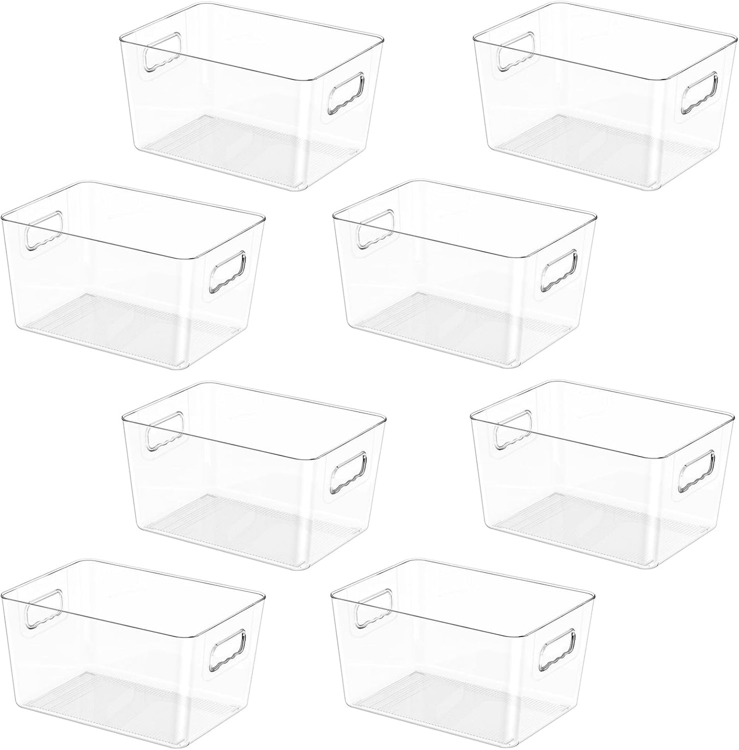 Clear Plastic Storage Bins, Pantry Organization