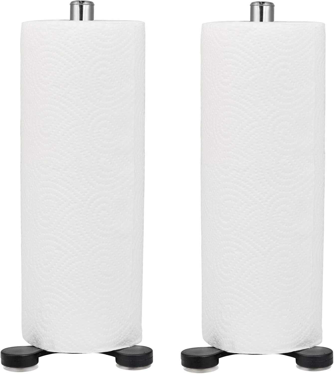 TOPKITCHEN 2 Pcs Stainless Steel Countertop Paper Towel Holder