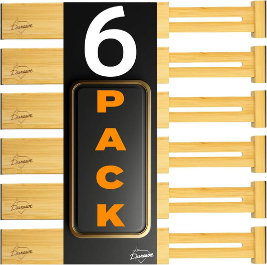 Adjustable Bamboo Drawer Dividers – SMALL SIZE