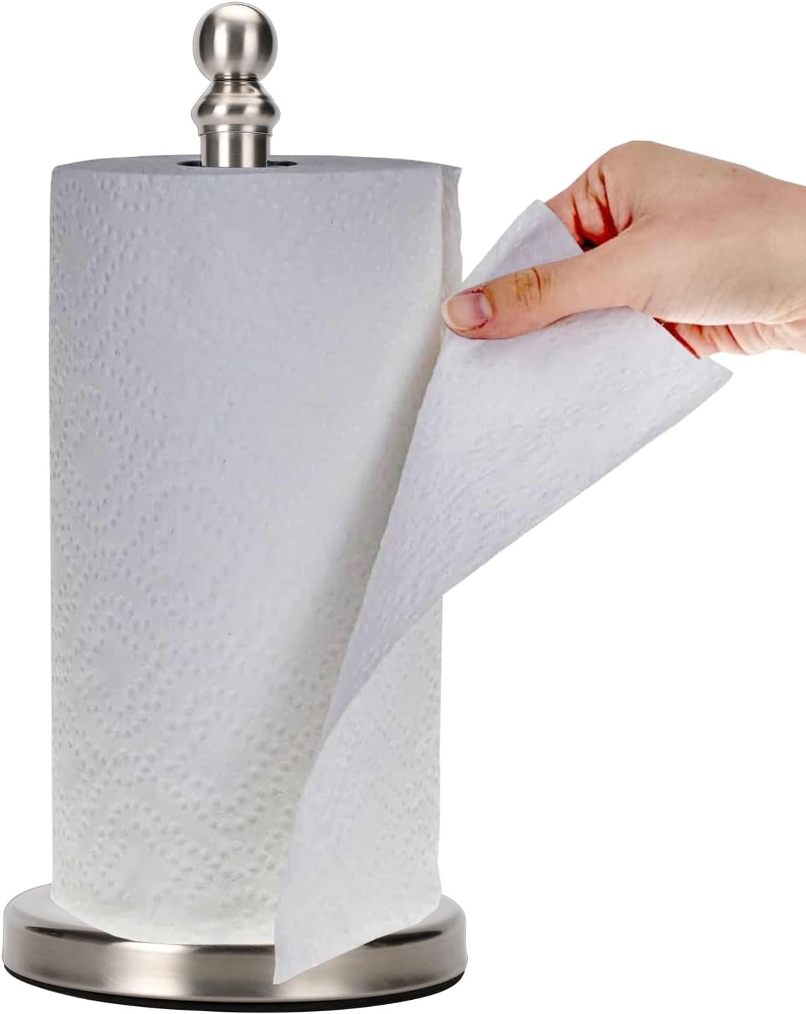 Paper Towel Holder Countertop, Standing Paper Towel Roll Holder for Kitchen Bathroom