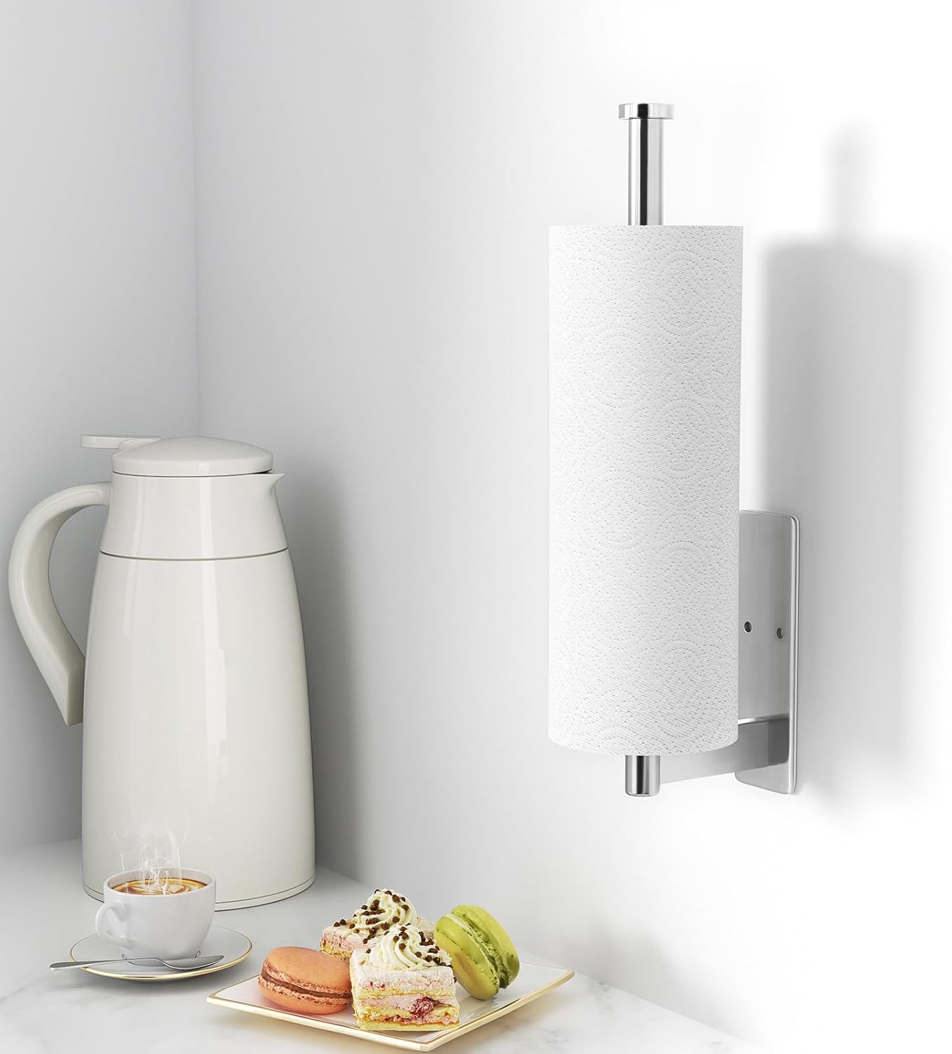 Paper Towel Holder Under Cabinet - Stainless Steel Paper Towel Holder Wall Mount