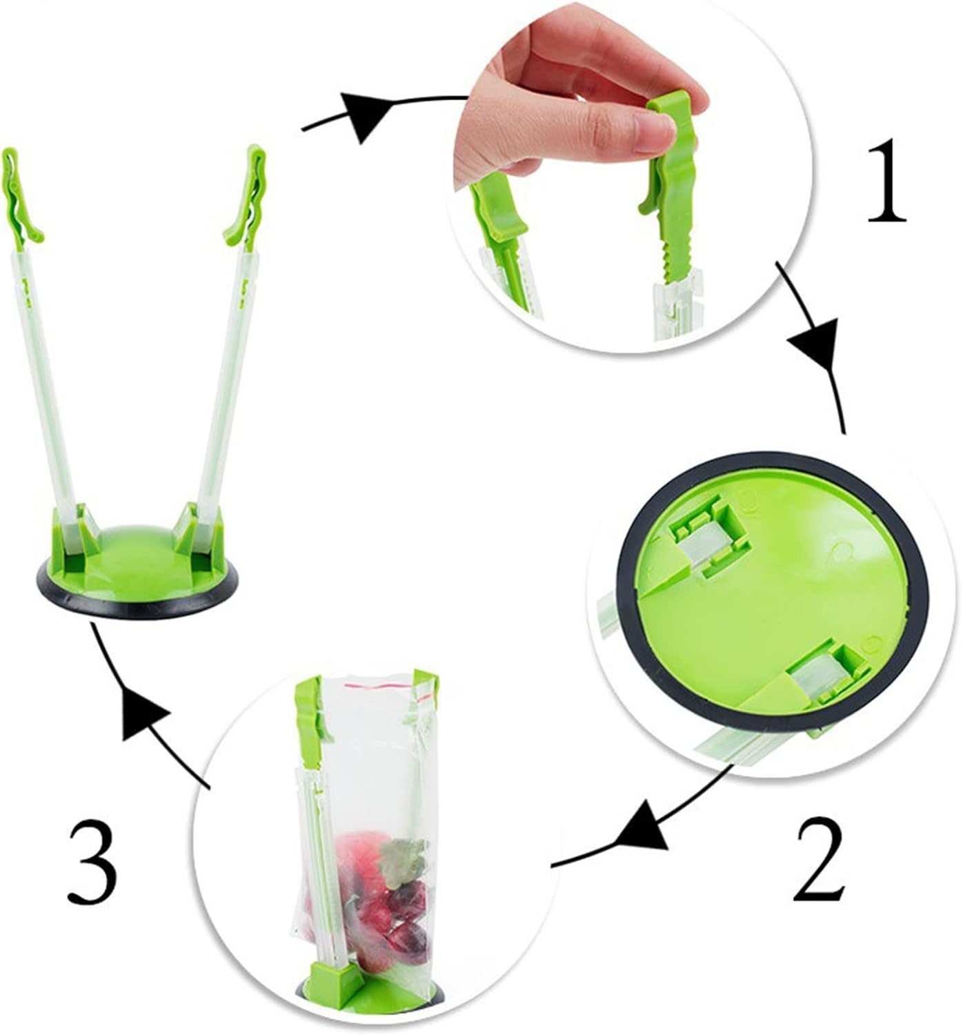 Baggy Rack - (8 Pack),Food Storage Bags Clip