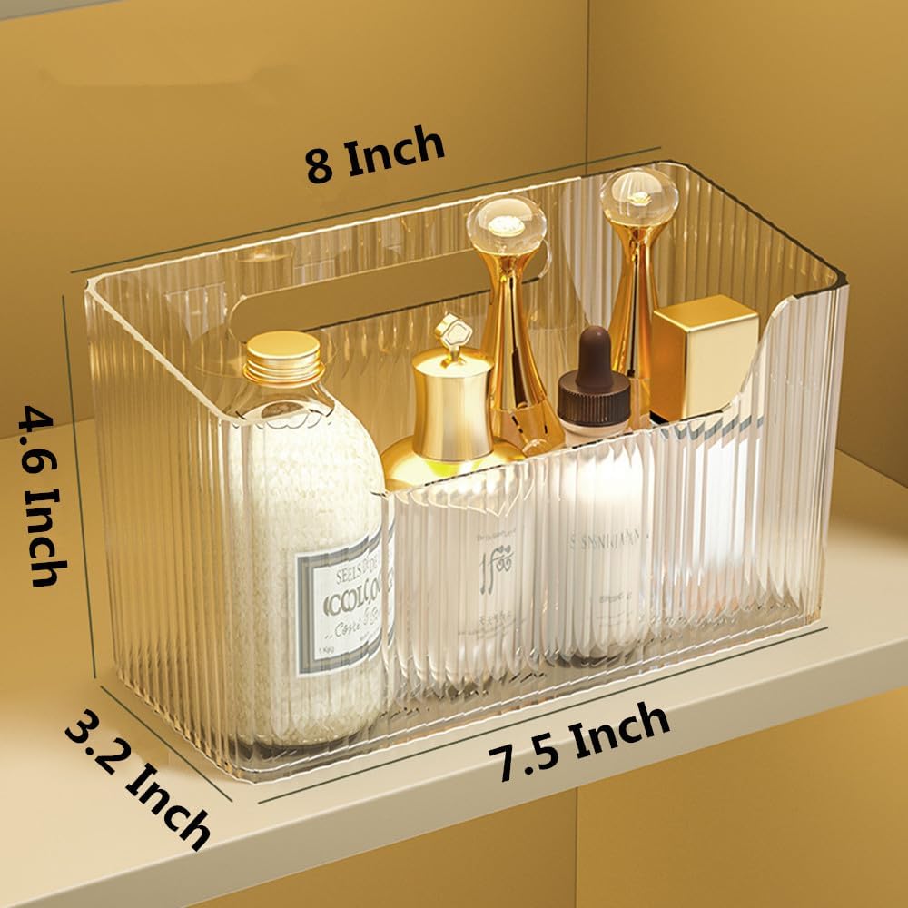 2 Pack Adhesive Cabinet Door Organizer, Storage Bins Lid Organizer Cabinet Wall Mount Pantry Door Caddy Containers for Kitchen Bathroom Countertops