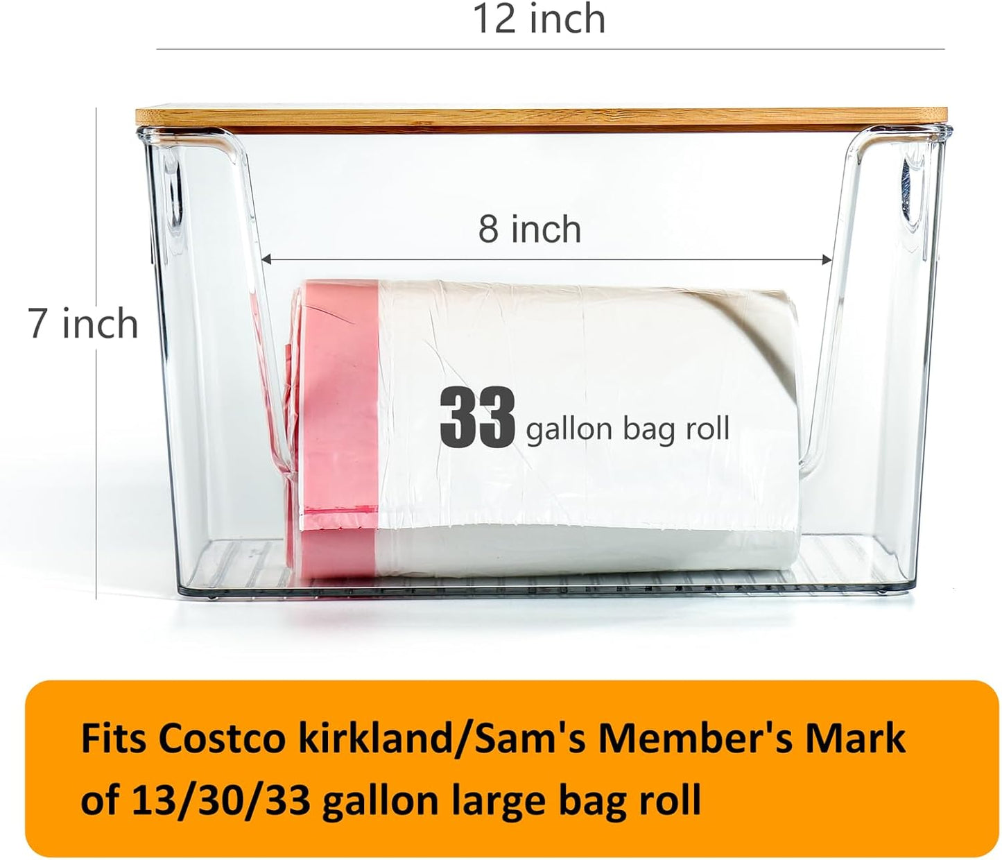 2 Pack Trash Bag Holder Dispenser, Extra Large Garbage Bags Holder