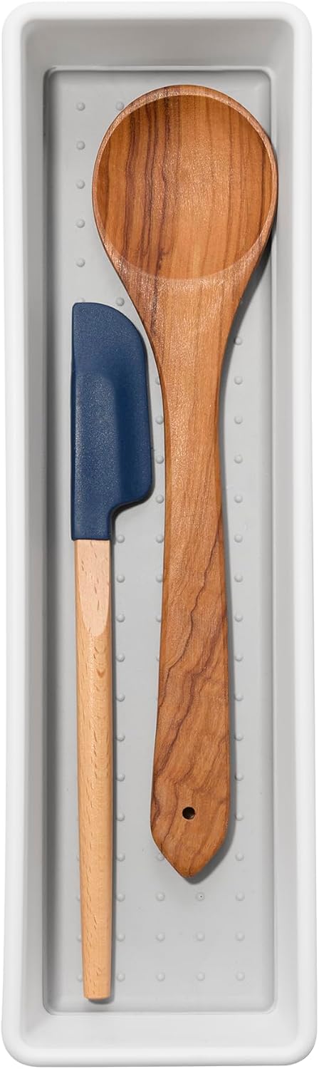 Long Storage Bin, Multipurpose Organizer for Kitchen, Bathroom & Office, Organizer for Cutlery