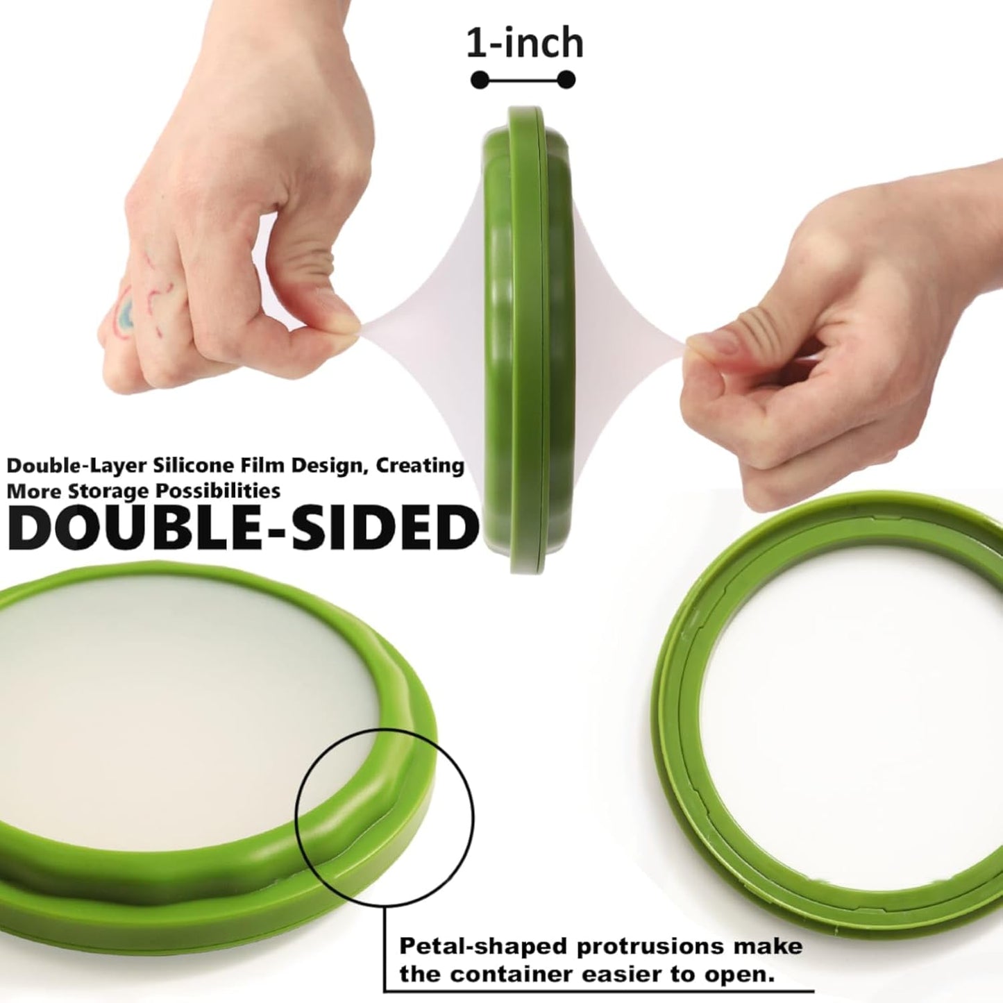 Onion Storage and Avocado Saver - 4-Piece Set Silicone Fruit Storage Box
