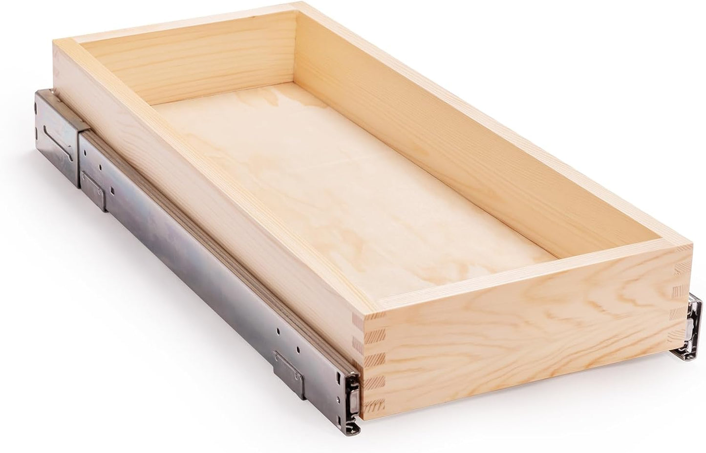 10”W x 21”D x 3”H Soft Close Slide Out Wood Drawer Organizer for Kitchen