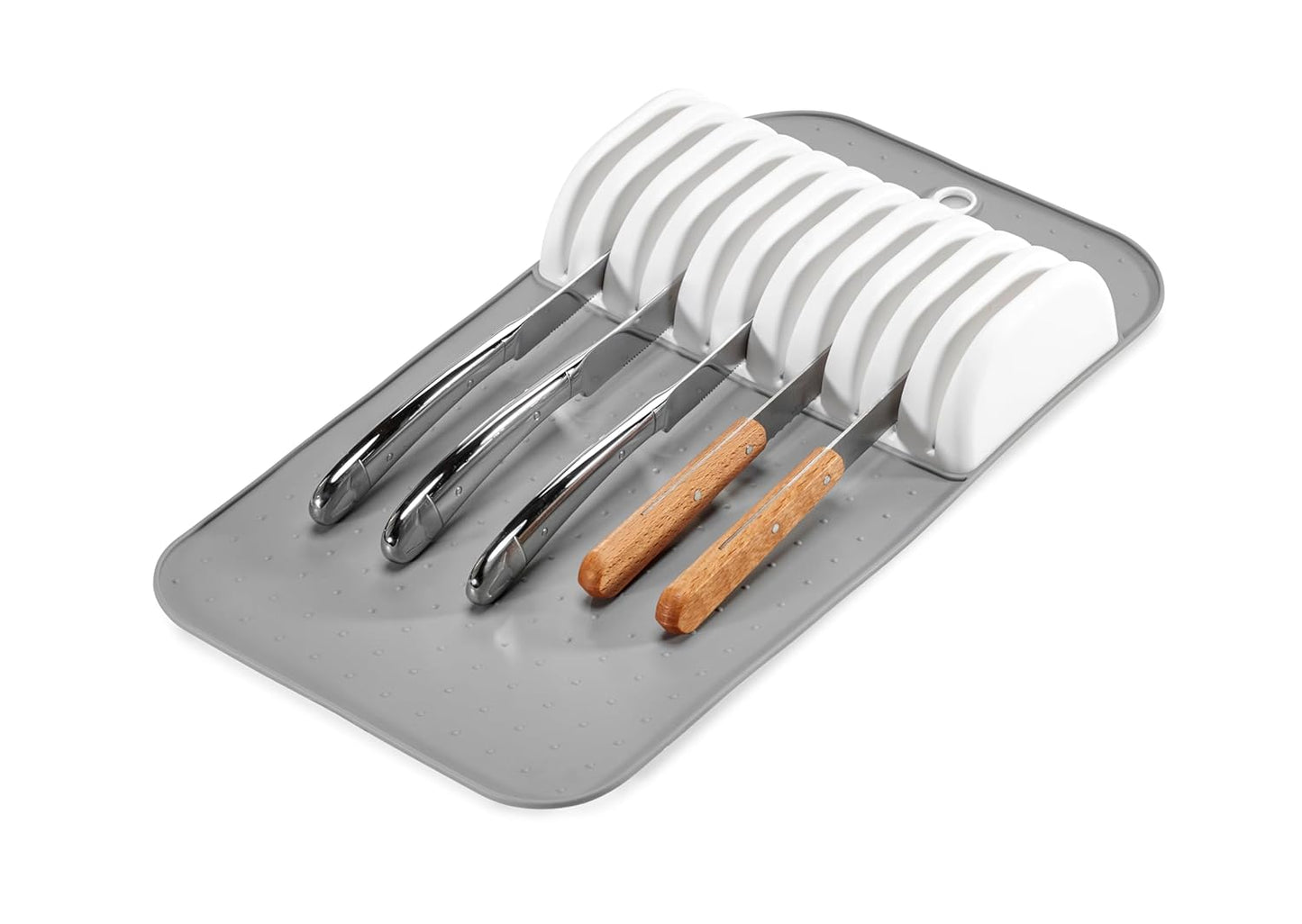 Large Knife Mat, Soft-Grip In Drawer Knife Organizer for 12 Knives
