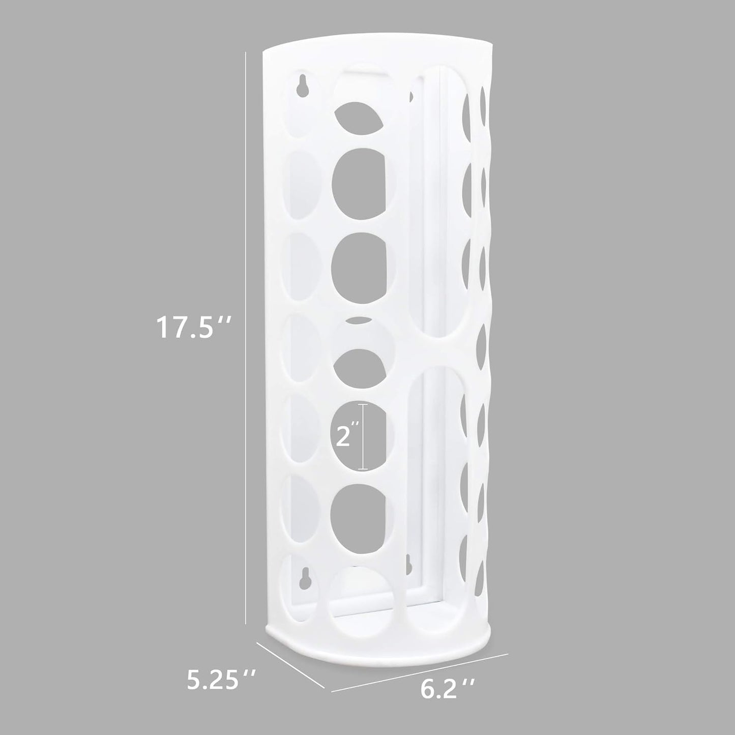 Plastic Bag Holder, Wall Mount Grocery Bag Dispenser, Trash Bag Storage organizer