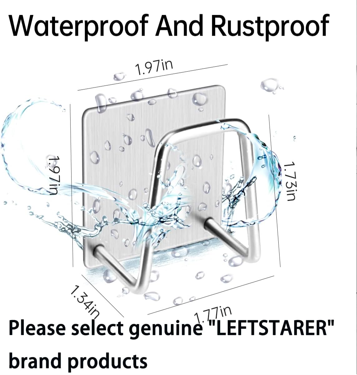 4 Pack Sink Sponge Holder for Kitchen Sink Premium SUS304 Stainless Steel Rustproof Waterproof Quick Drying Small Strong Adhesive Sponge Holder (4)