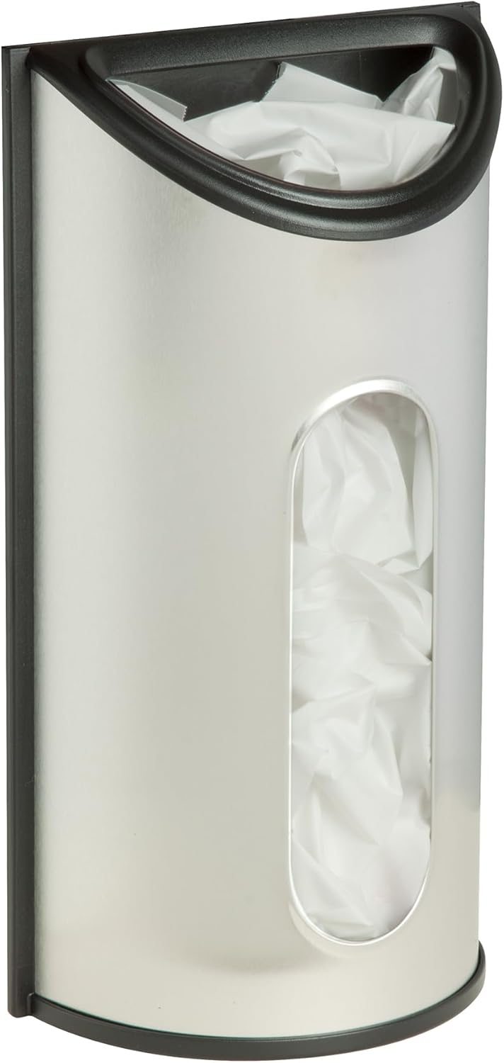 Stainless Steel Plastic Bag Saver & Trash Bag Dispenser