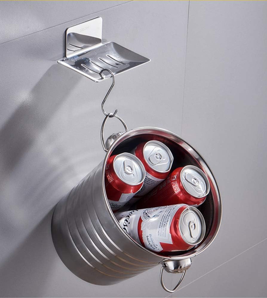 Soap Holder for Shower with Stainless Steel,Rustproof Soap Saver Sponge Holder for Bathroom,Tub,Kitchen Sink (Chrome)