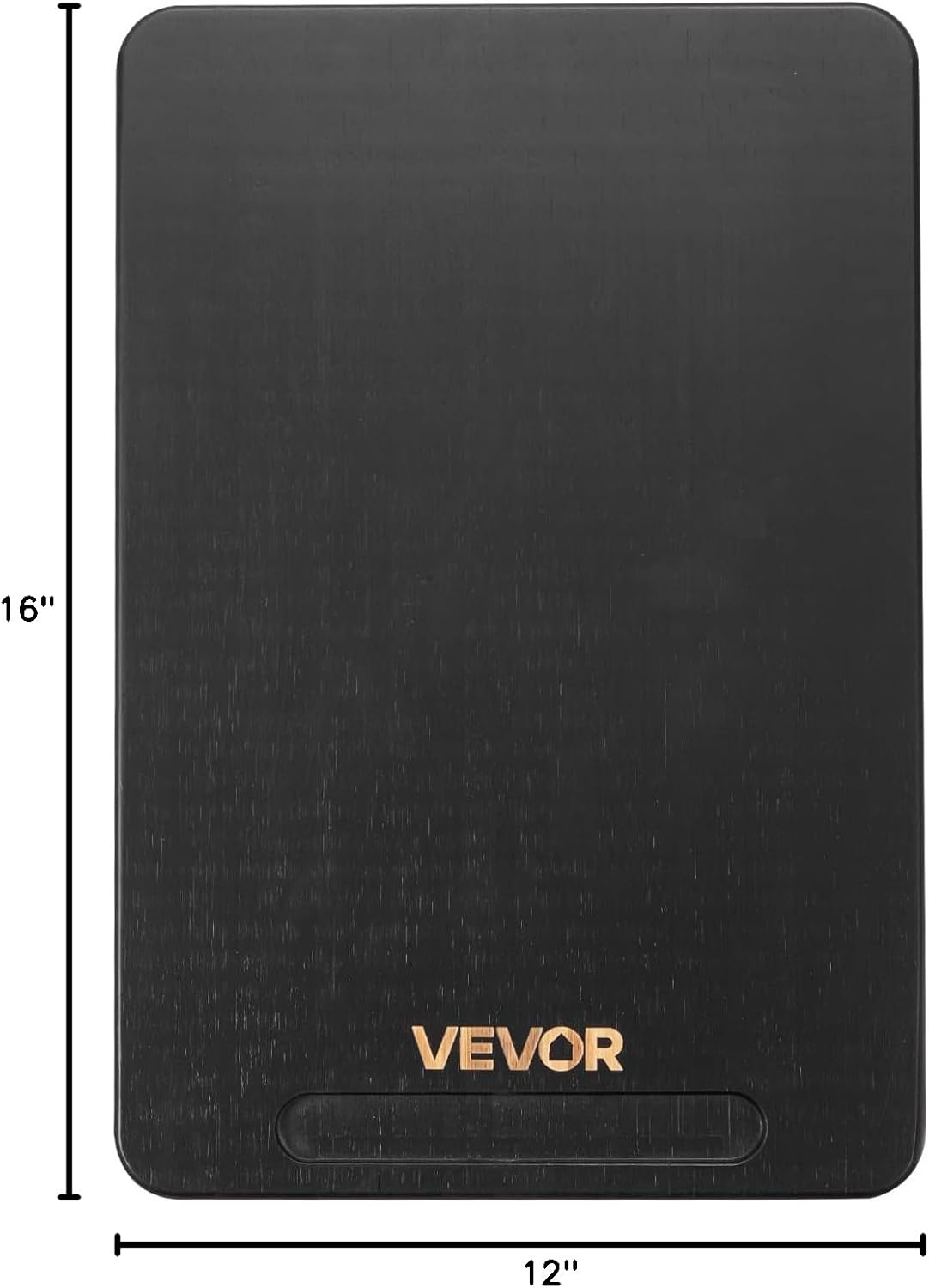 VEVOR Appliance Slider, Large 16 x 12-inch, Rolling Sliding Tray with Silent Rubber Wheels & Hollow Handle, Easy to Clean, Appliance Rolling Tray for Coffee Maker, Kitchen Countertop, Black