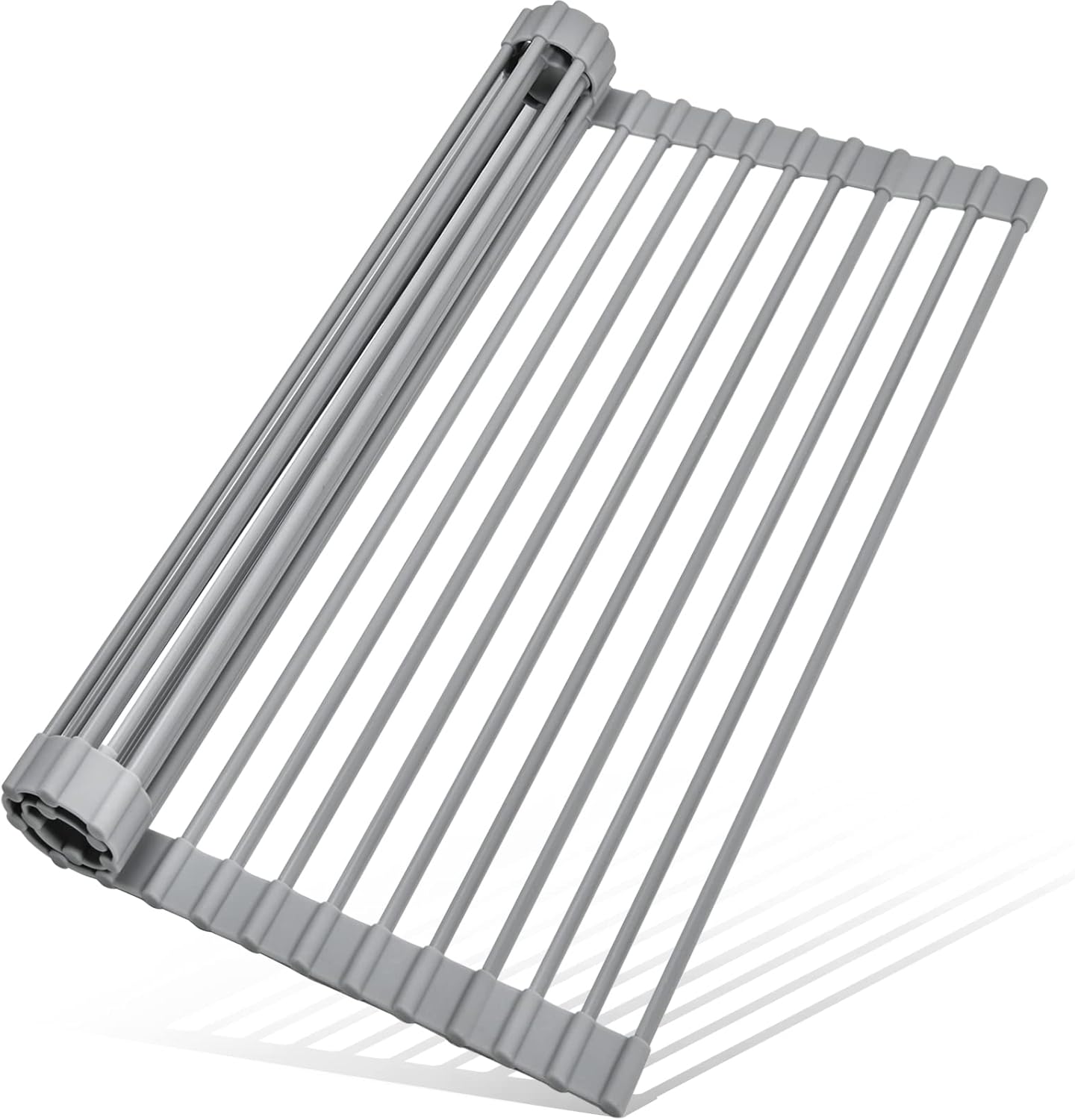 Roll Up Dish Drying Rack, Over The Sink Dish Rack Foldable, Heat-Resistant