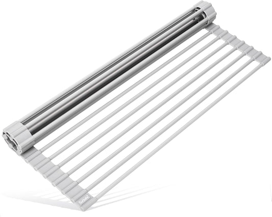 17.5 x 13.1 Inch Roll-Up Dish Drying Rack, Fits Across Sink Openings up to 16.5 Inches