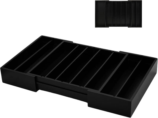 Bamboo Drawer Organizer - Expandable K Cup & Pods Holder, Coffee Pod Storage, Tea Organizer