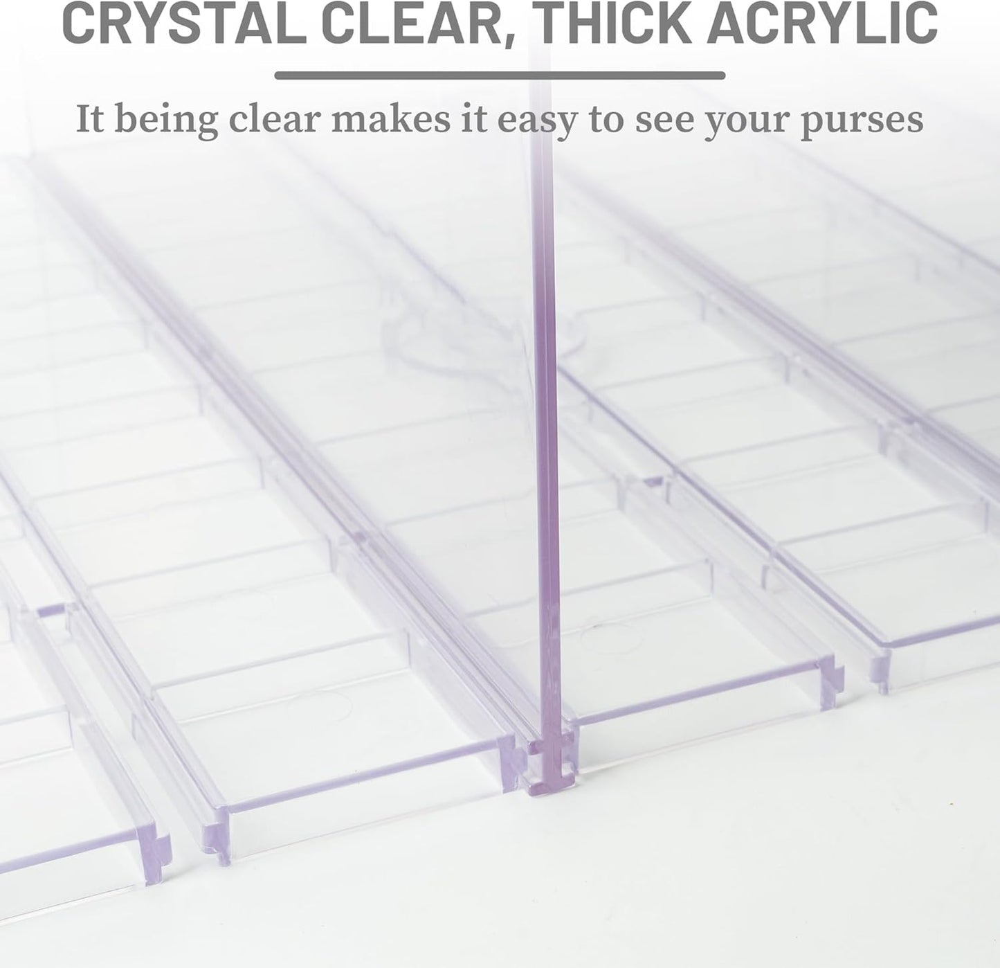 Gift Bag Storage Organizer, Acrylic Clear Shopping Bag Organizer