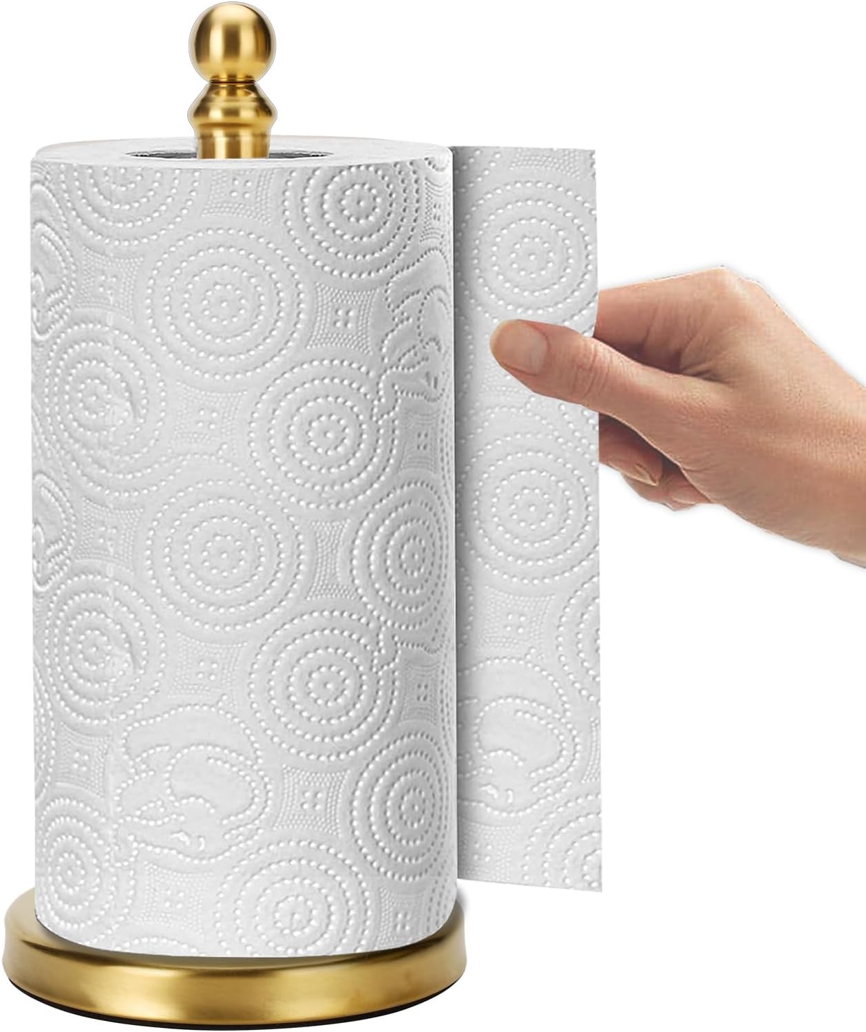 Paper Towel Holder Stand, Gold Paper Towel Holder Countertop