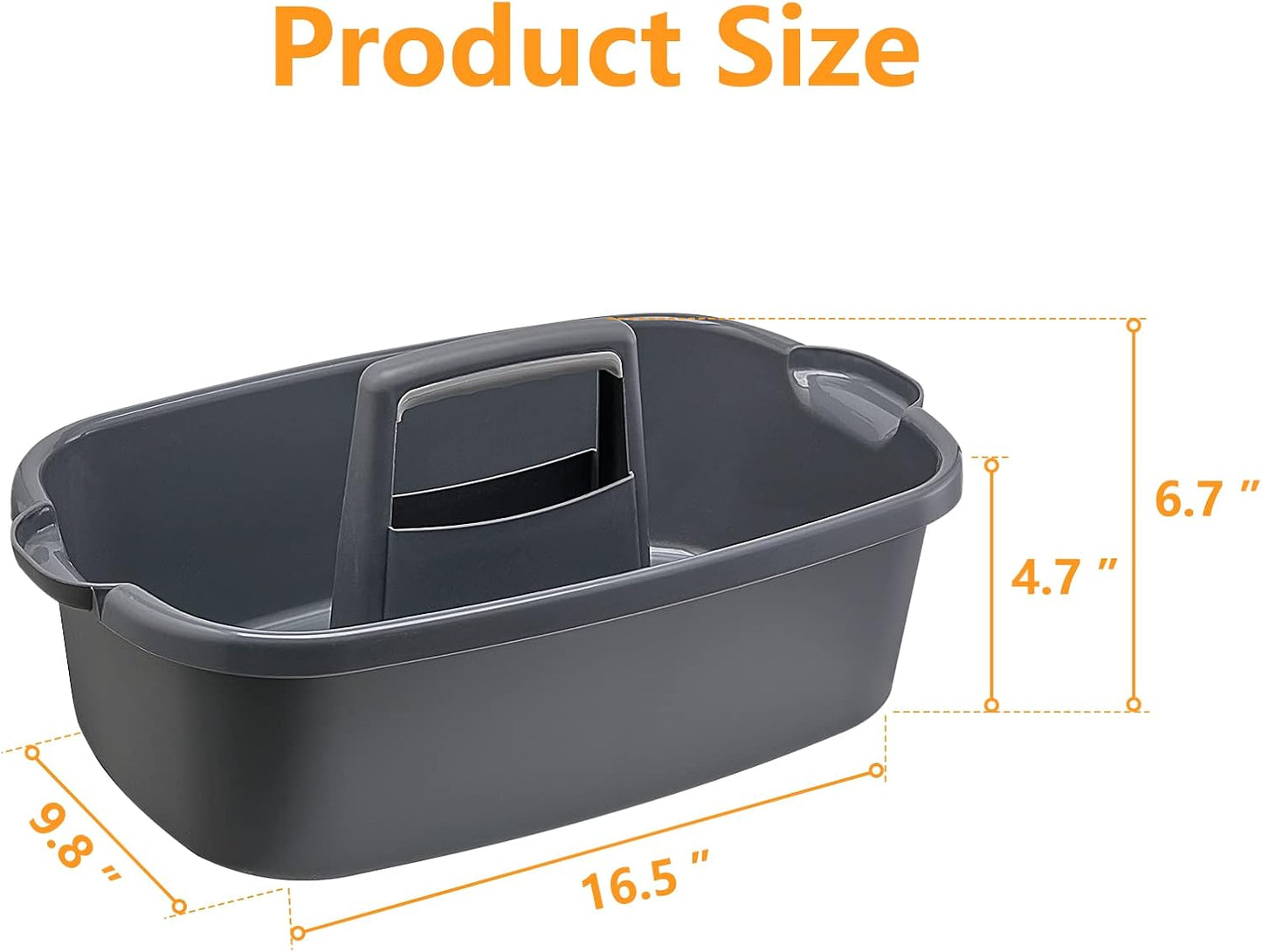 Multi-Purpose Plastic Cleaning Caddy with Handle