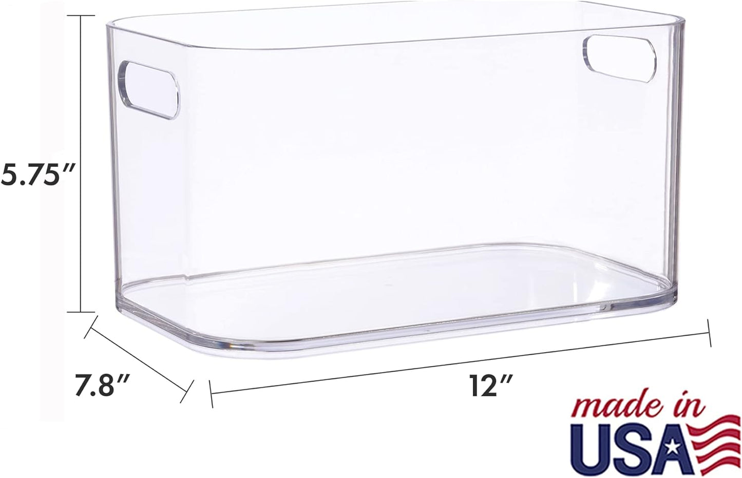 Bliss XL Clear Plastic Storage Bin, Pantry Organizers & Storage Containers