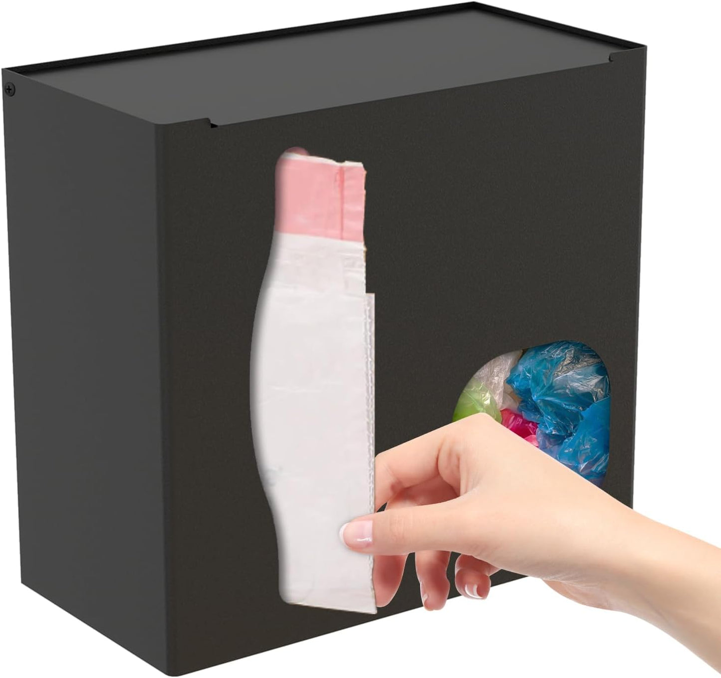 2 in 1 Grocery Bag Holder & Trash Bag Holder Dispenser