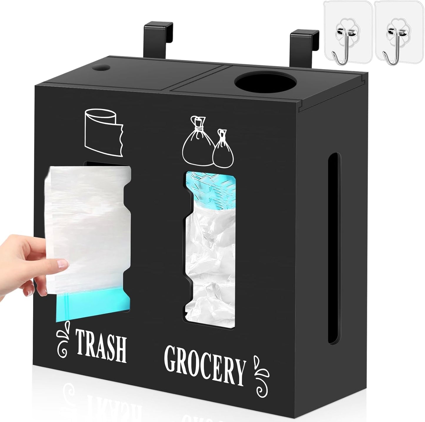 2 in 1 Trash Bag Dispenser and Grocery Bag Holder