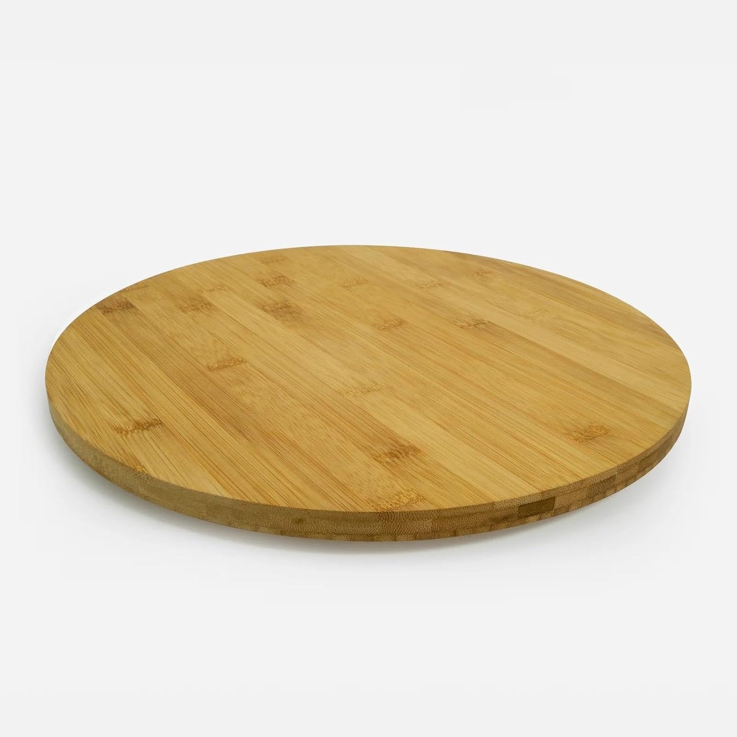 13.8-inch Round Bamboo Lazy Susan Turntable for Cabinet, Countertop
