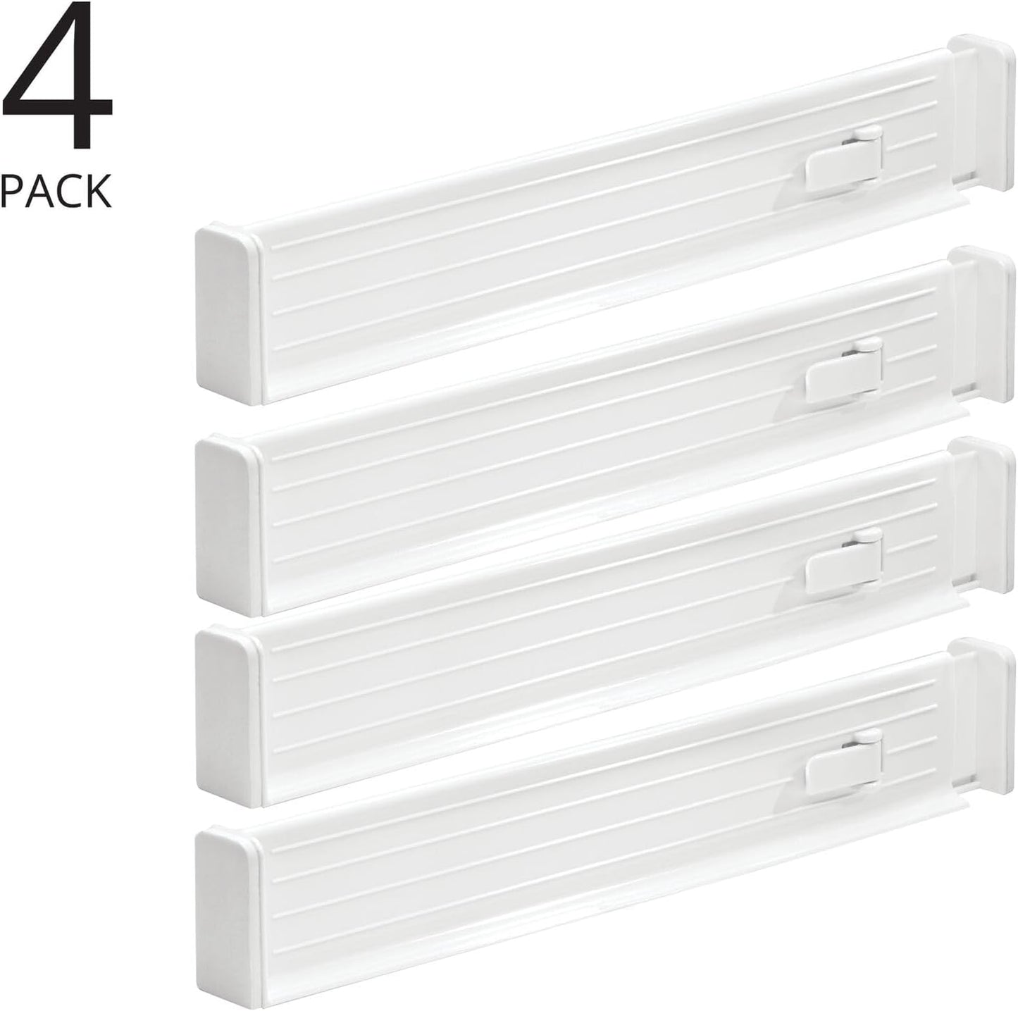 Expandable Dresser Drawer Divider with Foam Ends, Drawer Divider Locks in Place