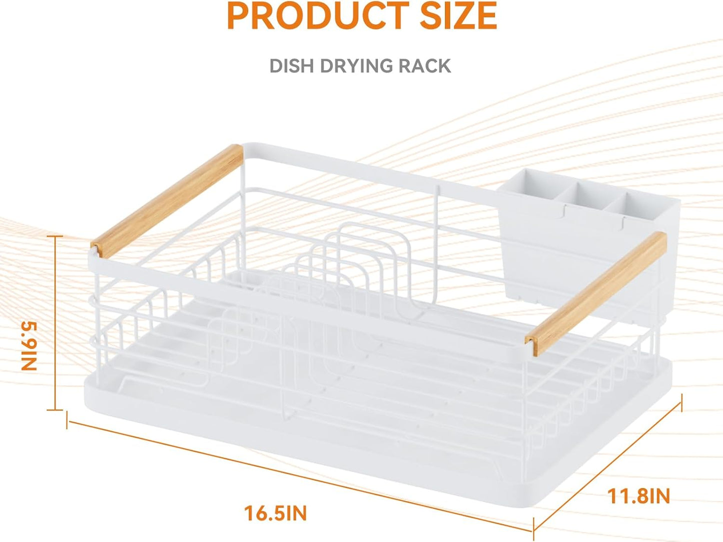 Dish Drying Rack, Dish Racks for Kitchen Counter