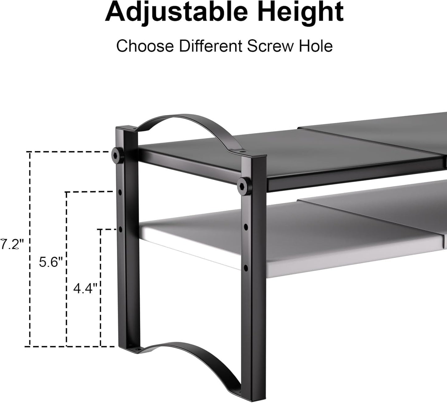 Thickened 2 Pack Expandable Cabinet Organizer Shelves