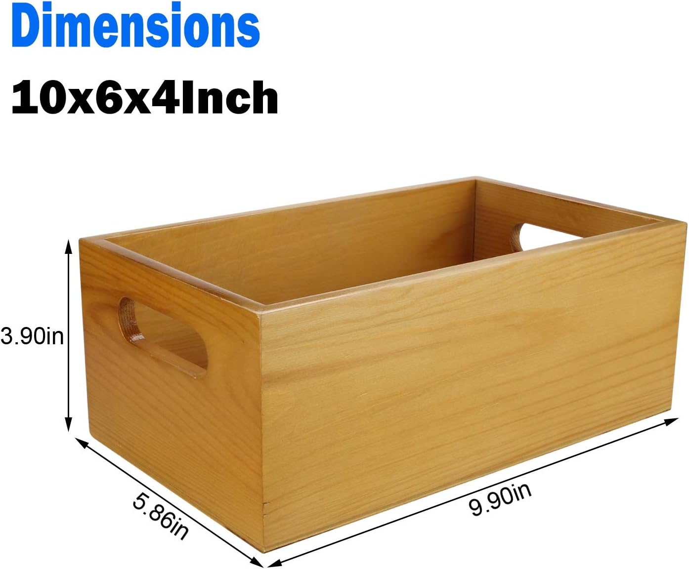 A Selected Pine Wood Organizer Open Box 4 Packs
