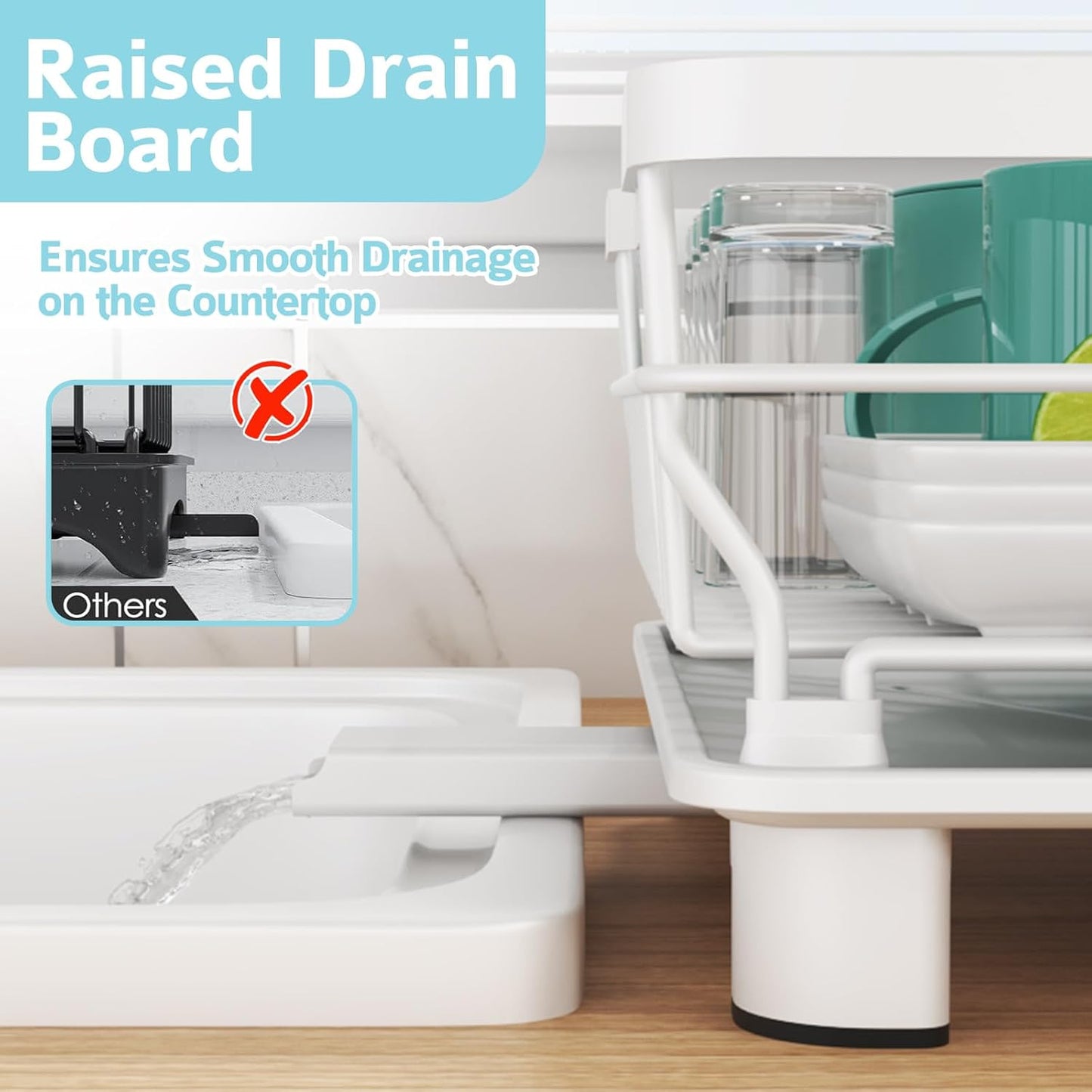 Dish Drying Rack - Space Saving Dish Rack