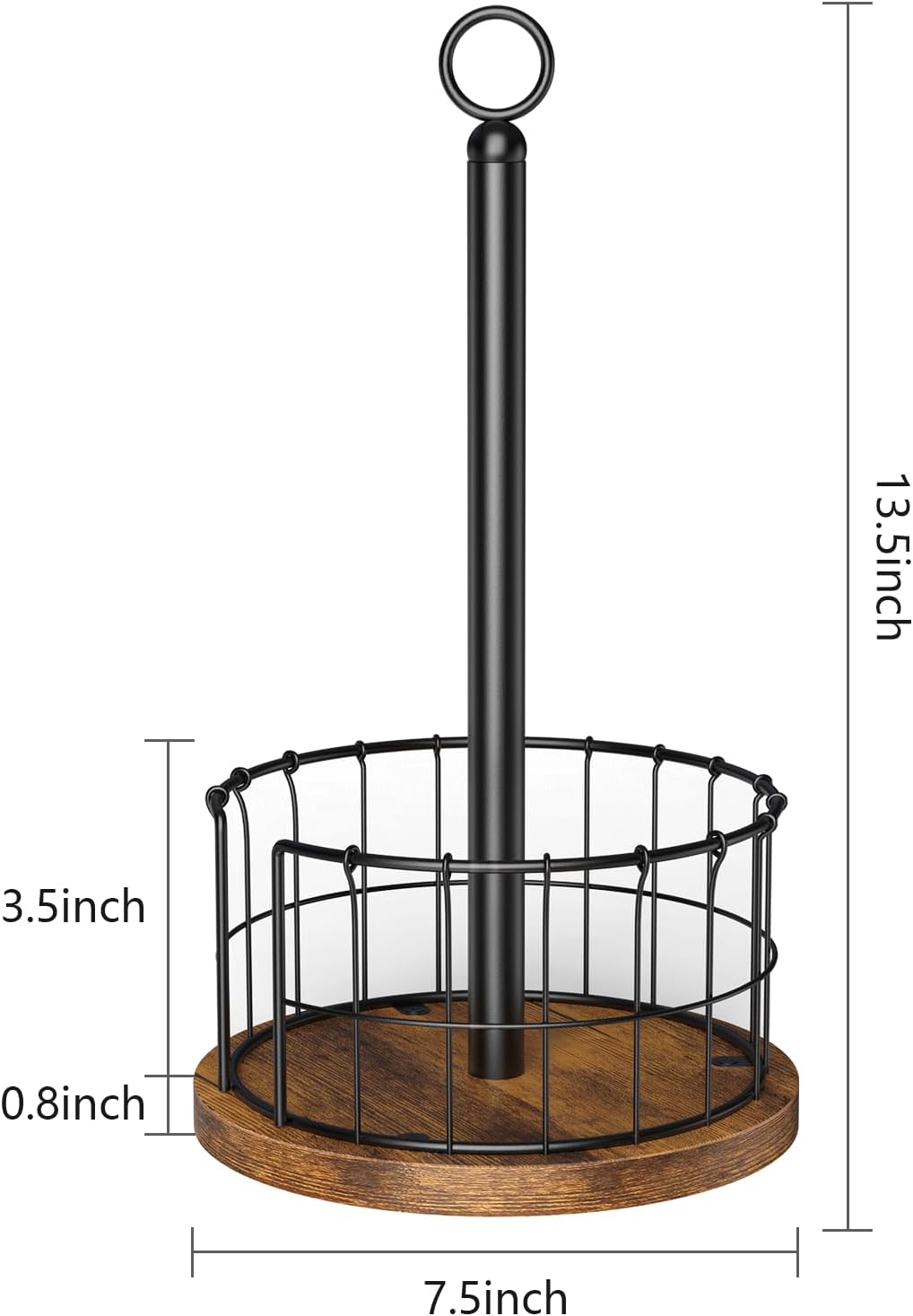 Paper Towel Holder Stand, Countertop Paper Towel Holder with Weighted Base