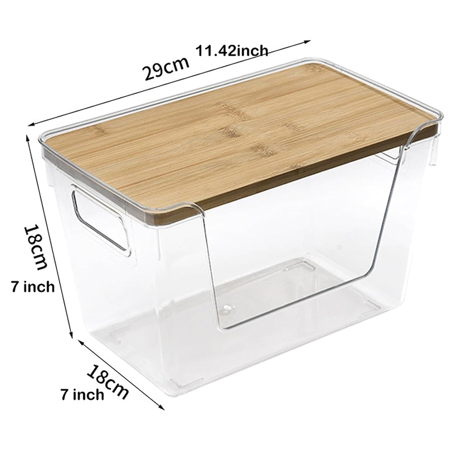 Trash Bag Holders with Bamboo Lids 2 Pack, Garbage Bag Dispenser with Lid