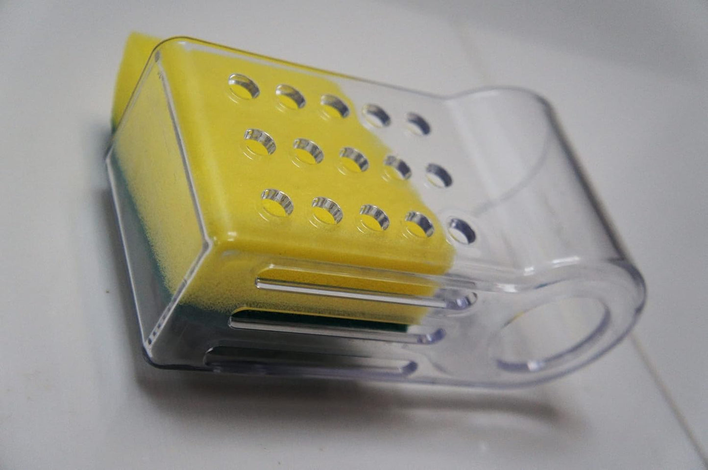 Sponge Holder for Kitchen Sink Suction,Plastic Sink Brush Sponge Caddy Sink Organizer-(5.7" x 2.4" x 3.1"),Clear