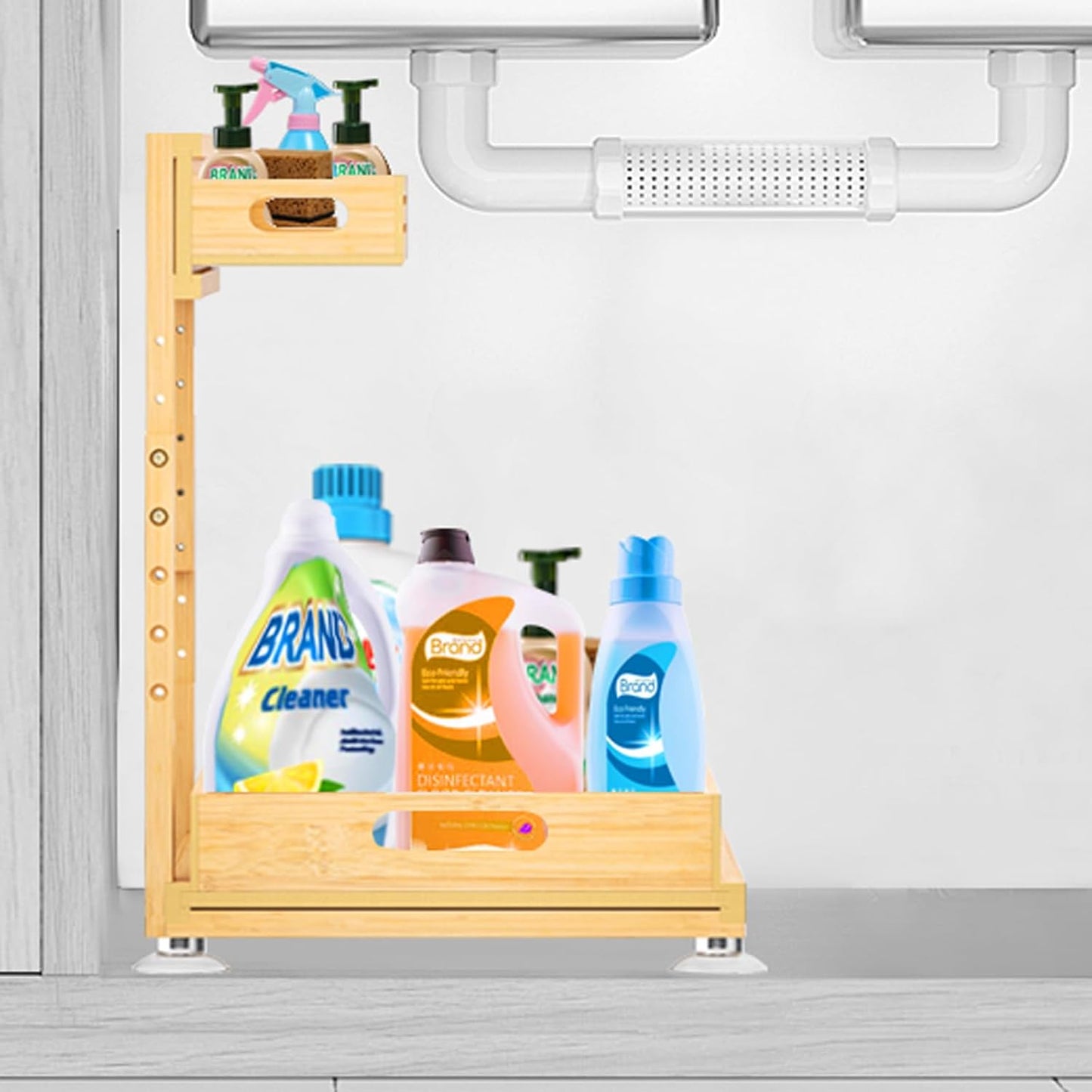 Under Sink Organizer, Pull Out Cabinet Organizer