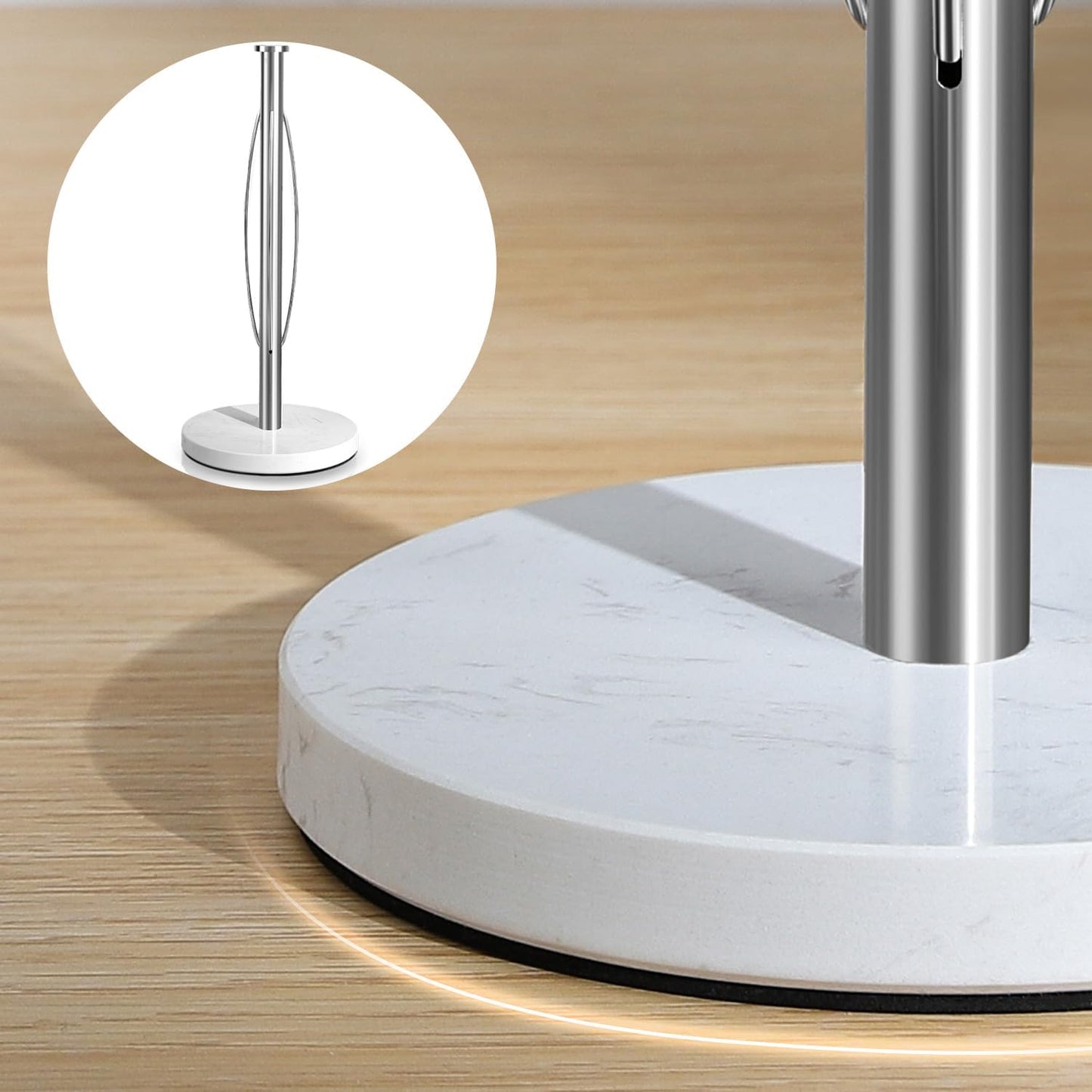 Heavy Marble Base Paper Towel Holder Countertop