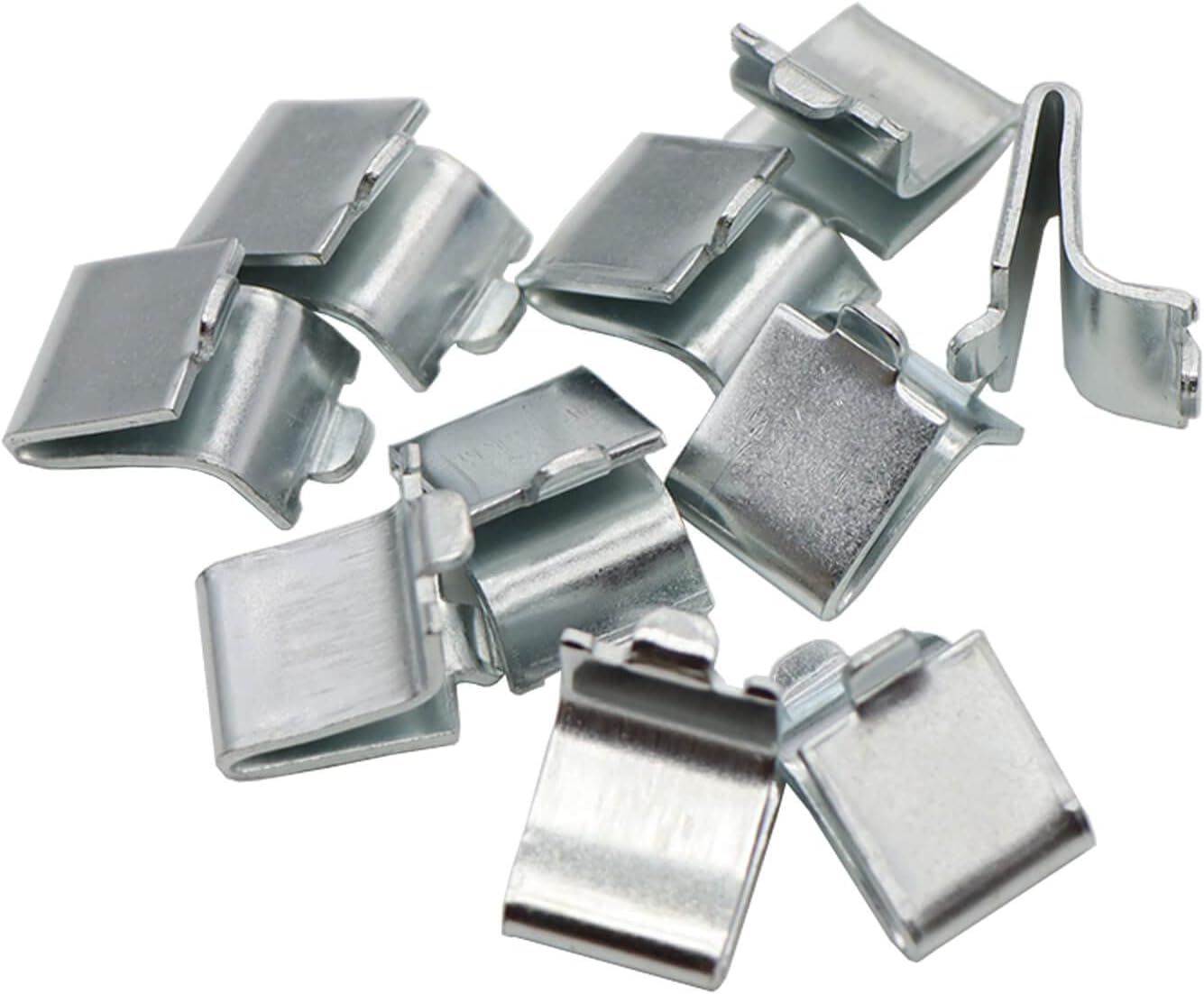 14 Pieces Silver Adjustable Steel Pilaster Shelf Clip Support