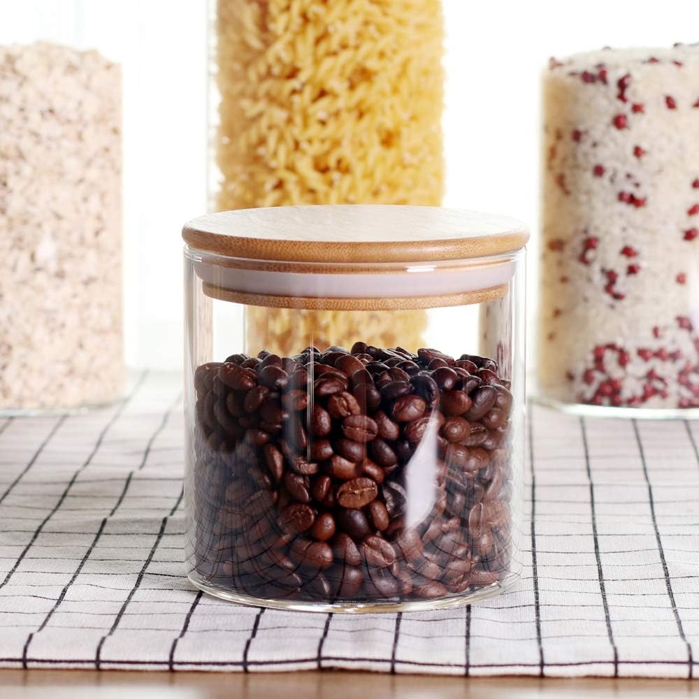 LEAVES AND TREES Y Stackable Kitchen Canisters Set
