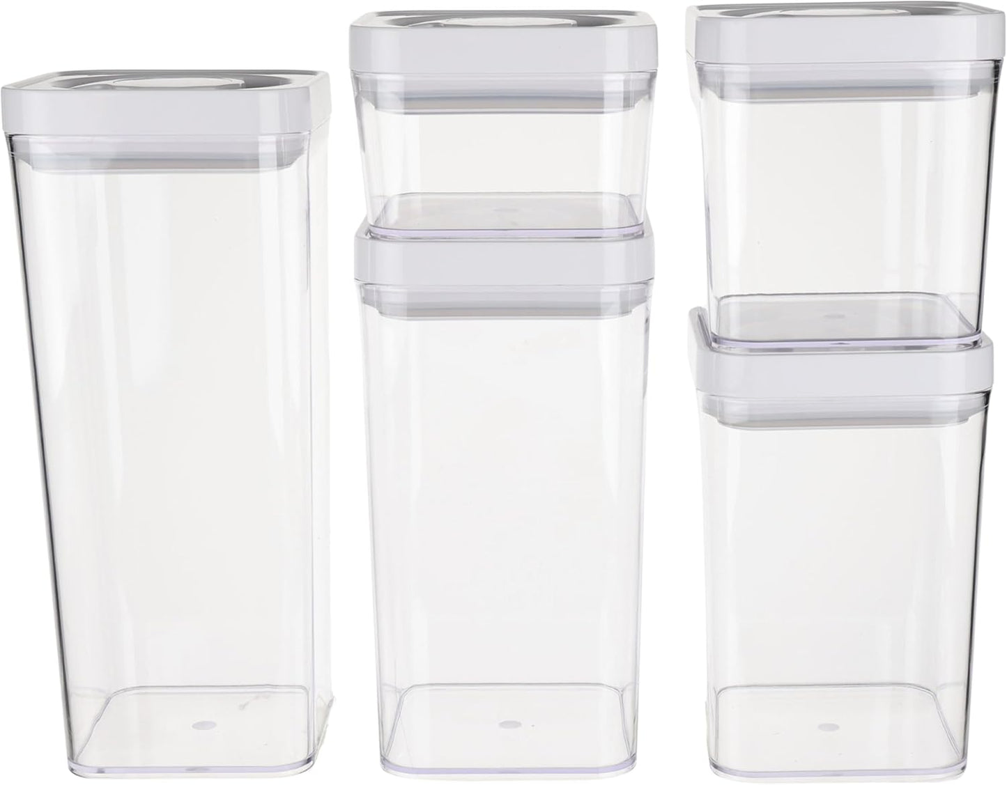 Airtight Food Storage Containers, BPA Free, Dishwasher Safe, with Twist/Turn Lids